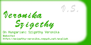 veronika szigethy business card